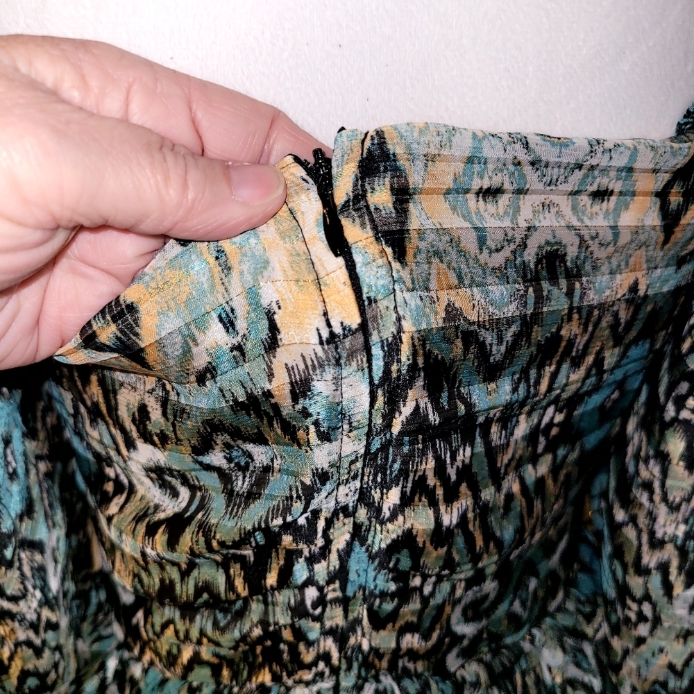 Miss Me Womens Print Ruffle Dress, Size Medium, Neck tied straps - Picture 8 of 10